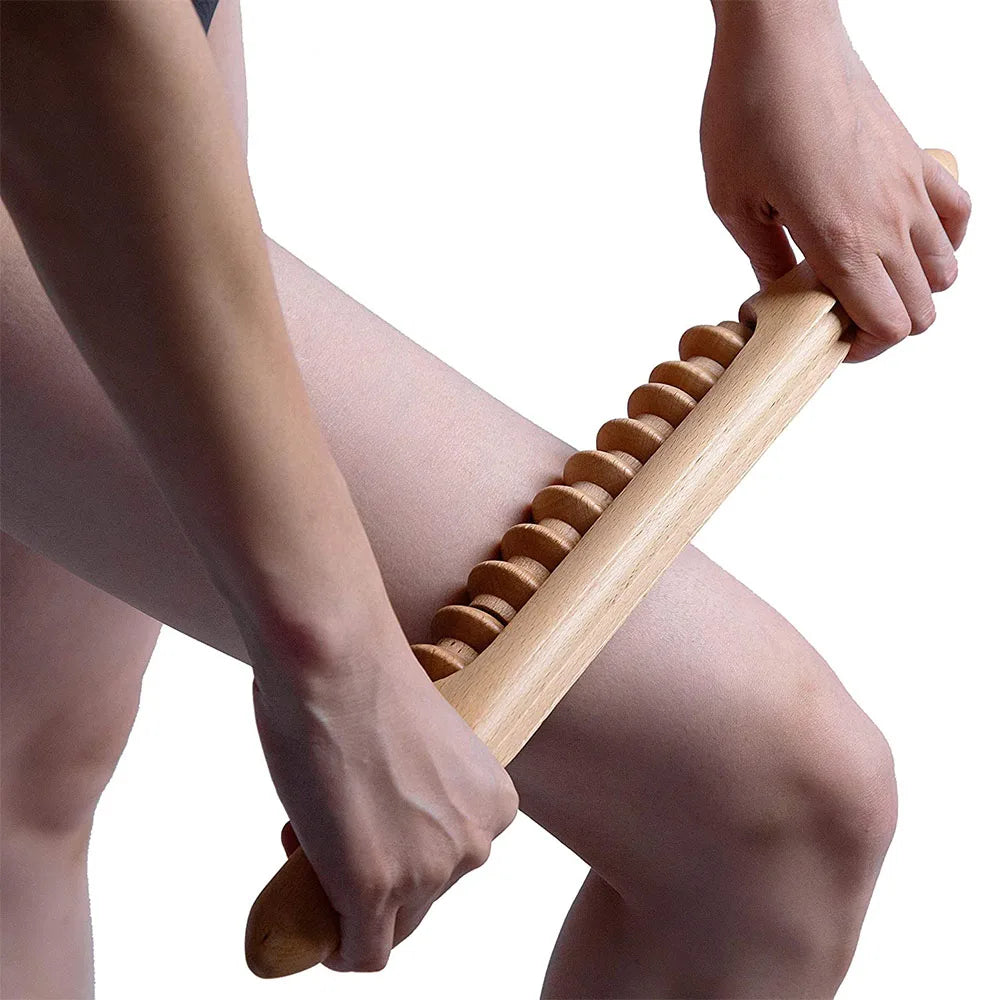 Wooden Lymphatic Drainage Roller (Anti-Cellulite)