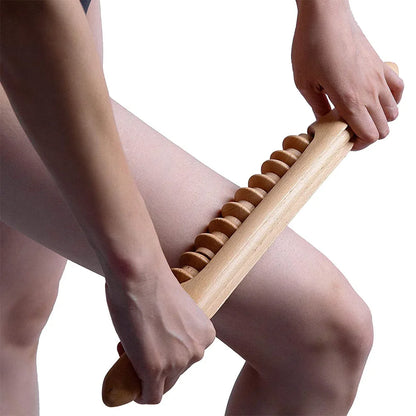 Wooden Lymphatic Drainage Roller (Anti-Cellulite)