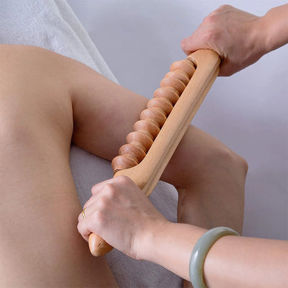 Wooden Lymphatic Drainage Roller (Anti-Cellulite)