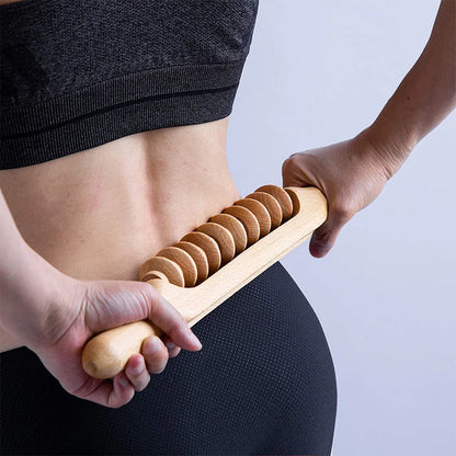 Wooden Lymphatic Drainage Roller (Anti-Cellulite)